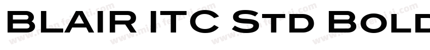 BLAIR ITC Std Bold转换字体转换